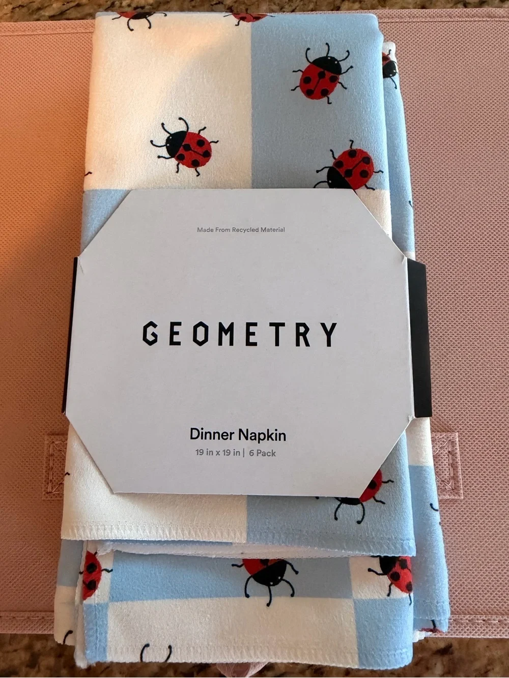 Geometry Mariquita Pop Dinner Napkin Set of 6 NEW